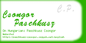 csongor paschkusz business card